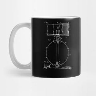 snare drum Vintage Patent Hand Drawing Mug